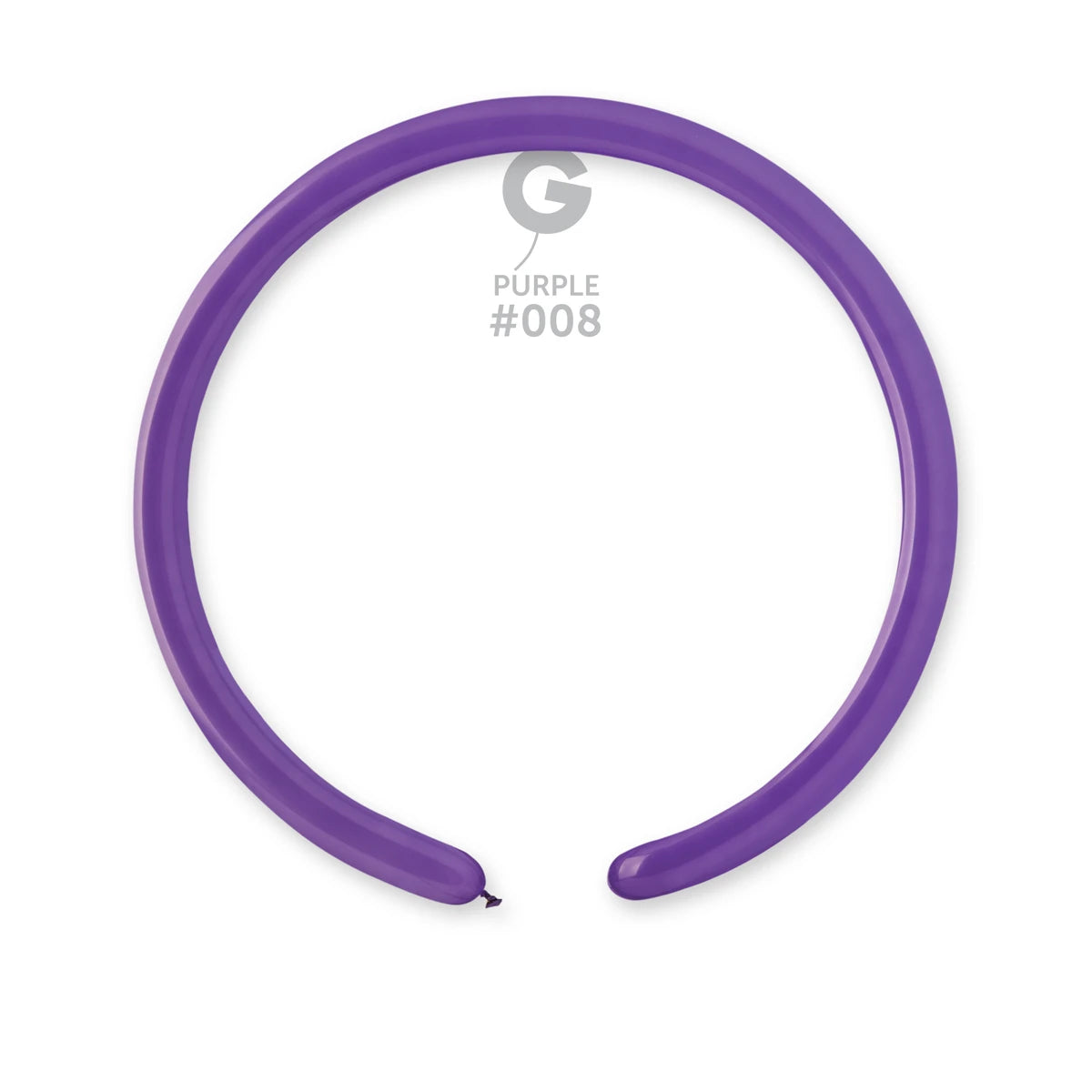 Solid Balloon Purple #008 1 in.