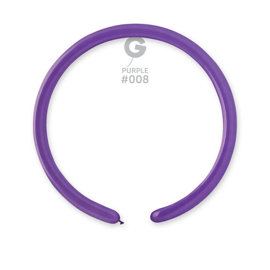 Solid Balloon Purple #008 1 in.