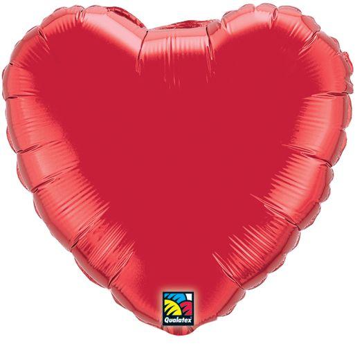 17" - 18" Heart Shaped Foil Balloon  - (Choose Color below)