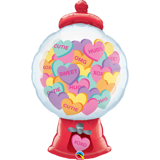 43'' Hearts Candy Machine Foil