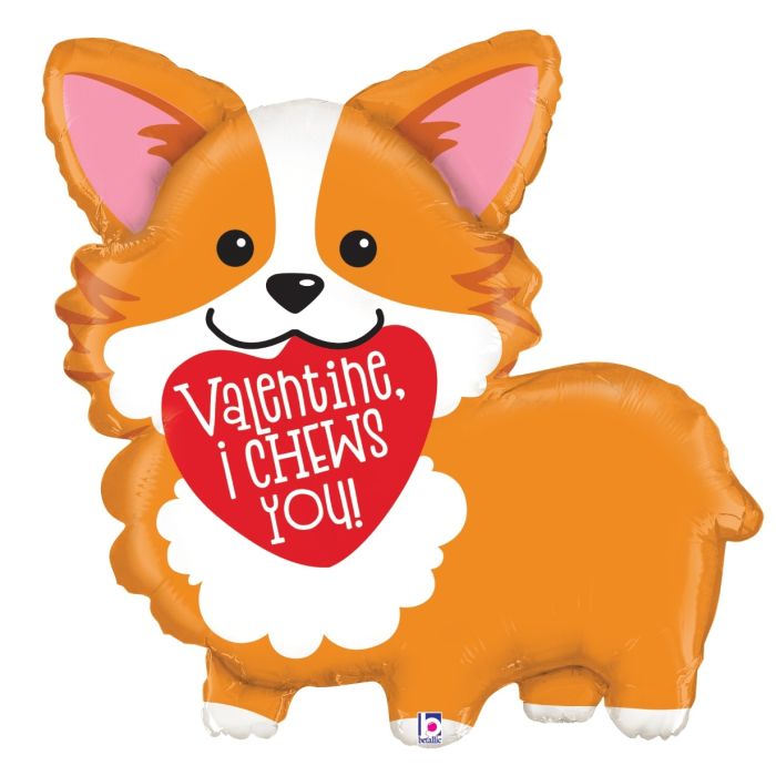 28'' Valentine's Day Corgi