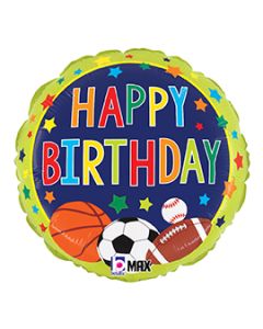 18" Sports Fan Birthday Pkg