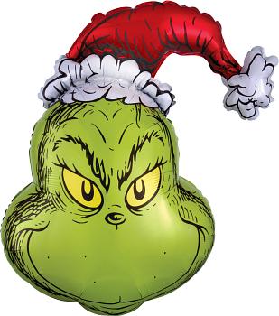 29" Grinch Foil Shape Balloon - 29 in.