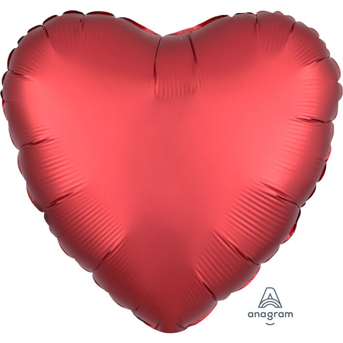 17" - 18" Heart Shaped Foil Balloon  - (Choose Color below)