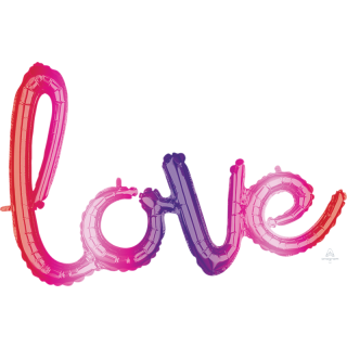 31" 'Love' Ombre Script