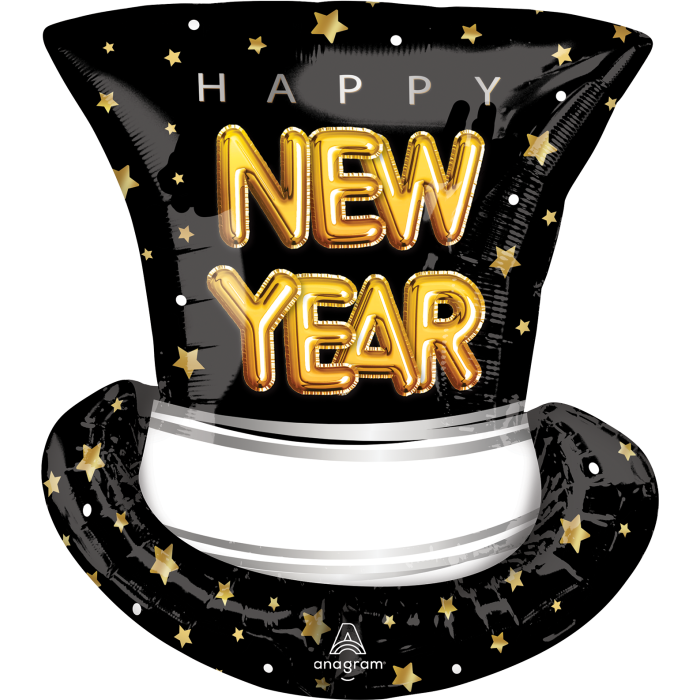 24"  Happy New Year Hat Foil