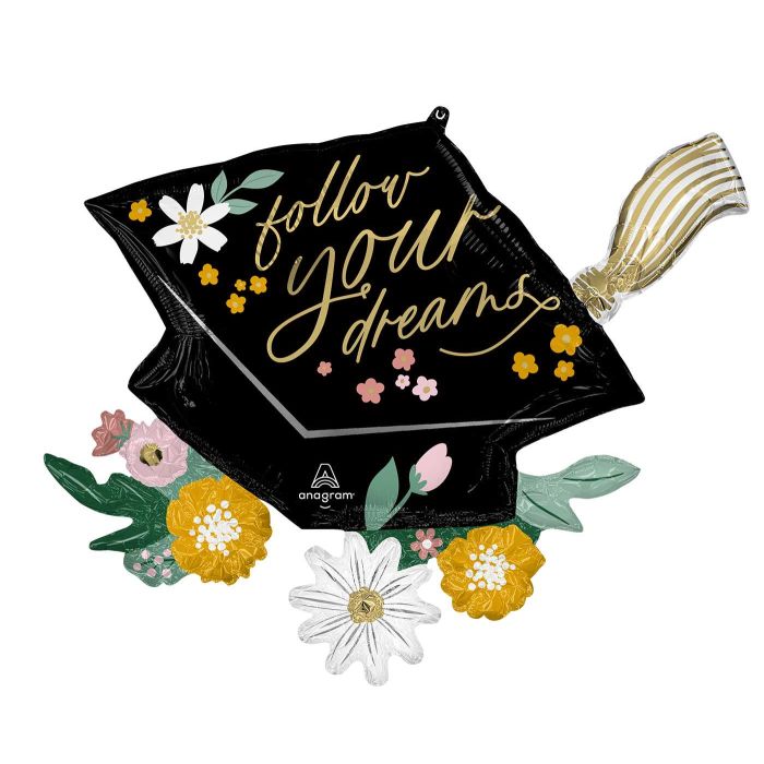 30" Follow Your Dreams Grad Cap