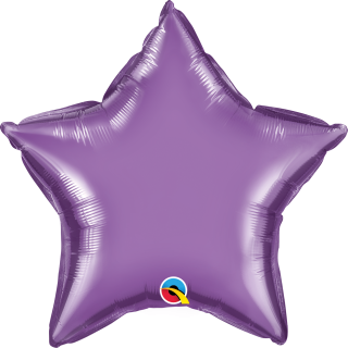 20" Purple Chrome Star