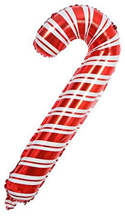 Candy Cane Foil Balloon (Choose Size)