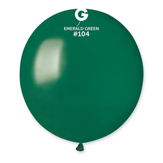 Solid Balloon Emerald Green #104 19 in.