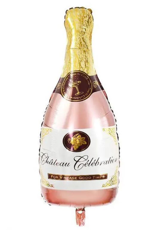 40" Rose Gold Champagne Bottle - Chateau Celebration