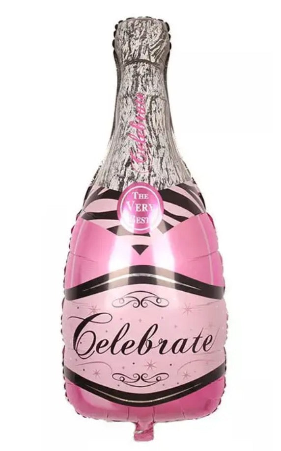 40" Pink Champagne Bottle - Celebrate