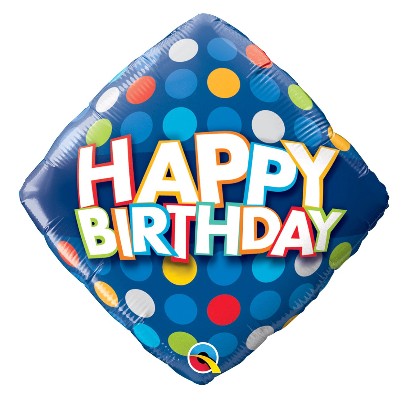 18" Colorful Dots B'day Pkg