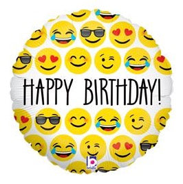 18" Emoji Birthday Pkg