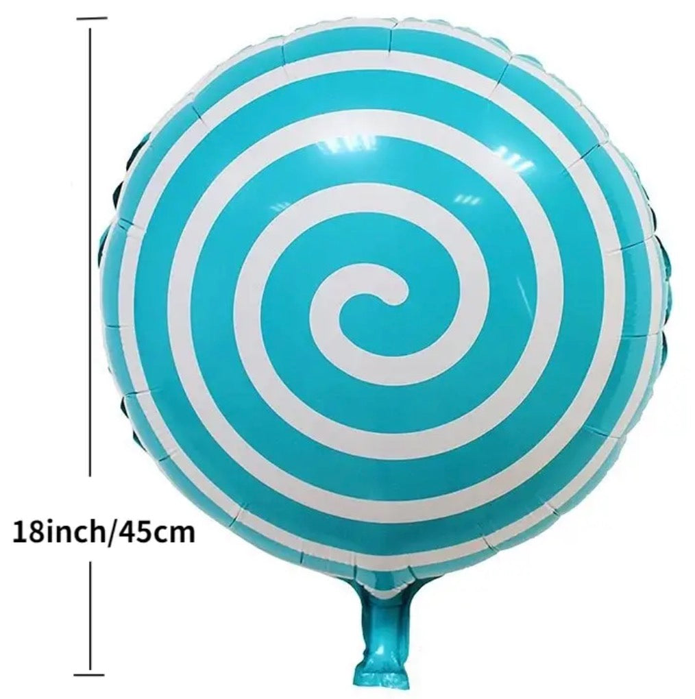 18" Lollipop Spiral Foil Balloon (Choose your Color)