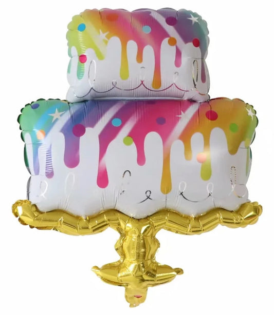 33" Double Drip Cake Foil Balloon