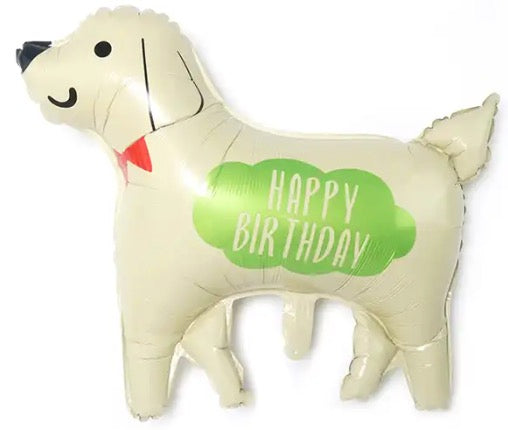 30" Happy Birthday Dog Foil Balloon