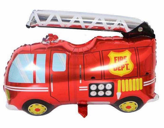 28" Firefighter Truck Foil Balloon