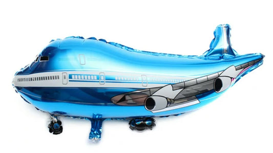 31" Blue Airplane Foil Balloon