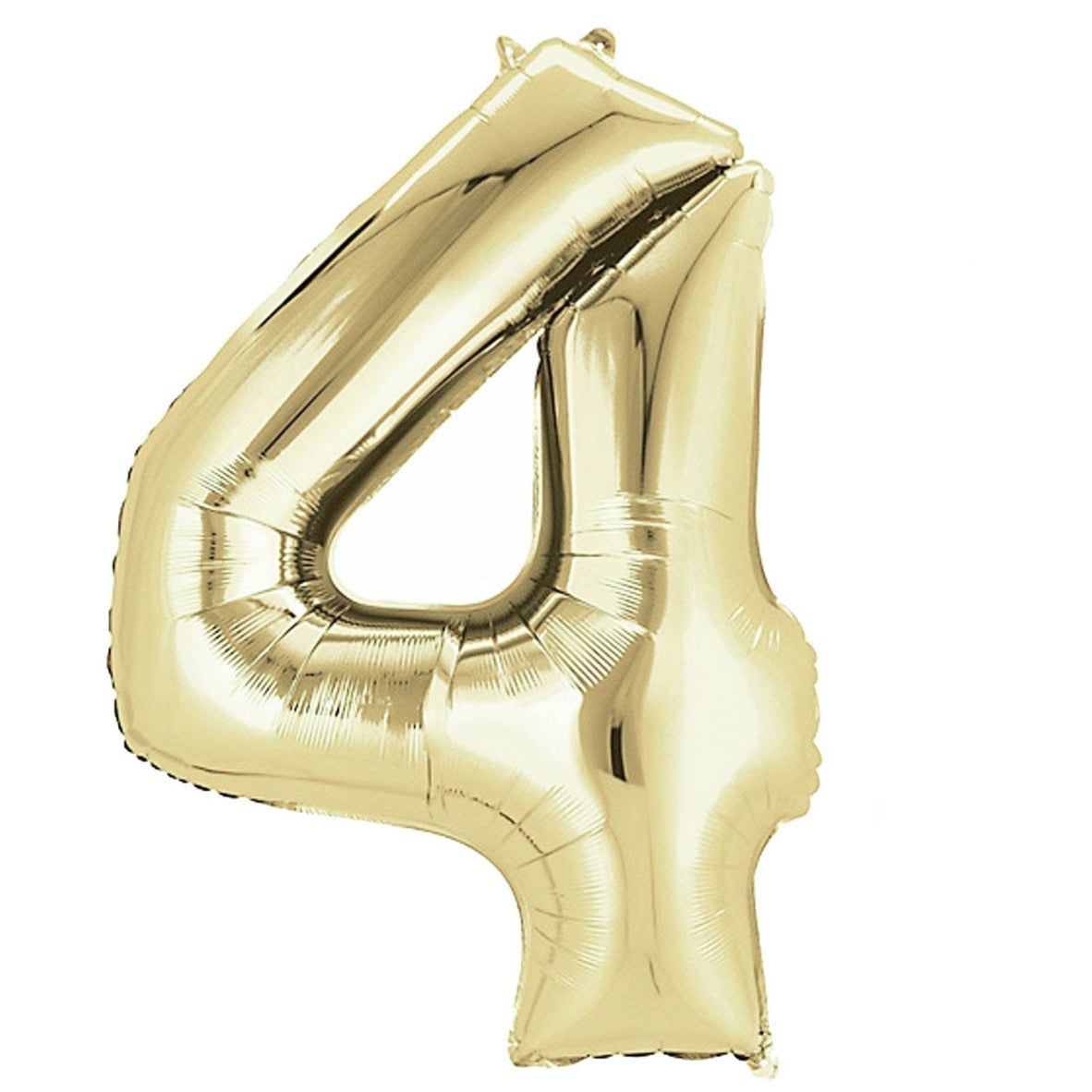 Champagne White Gold Foil Number Balloons (0 to 9) - 34 in.