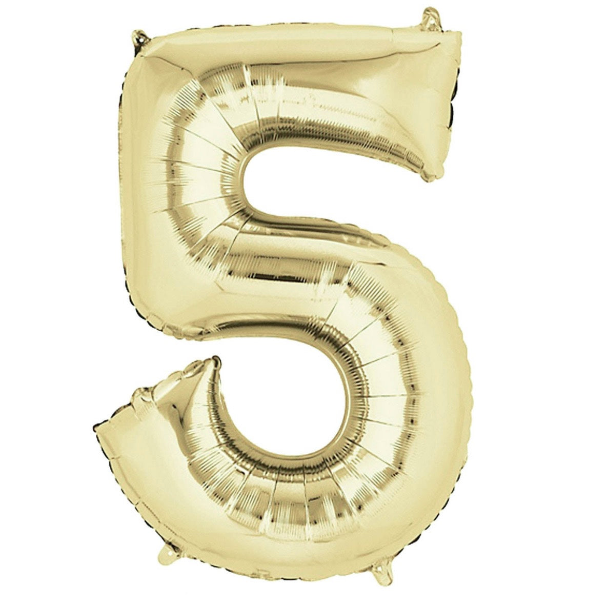 Champagne White Gold Foil Number Balloons (0 to 9) - 34 in.