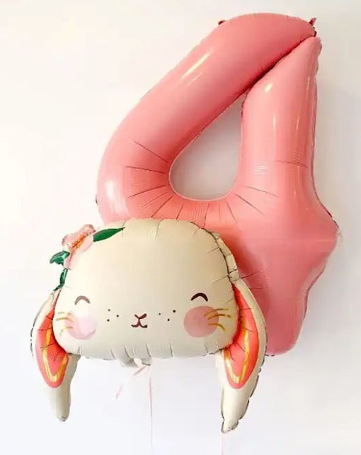 25" Rabbit Birthday Balloon