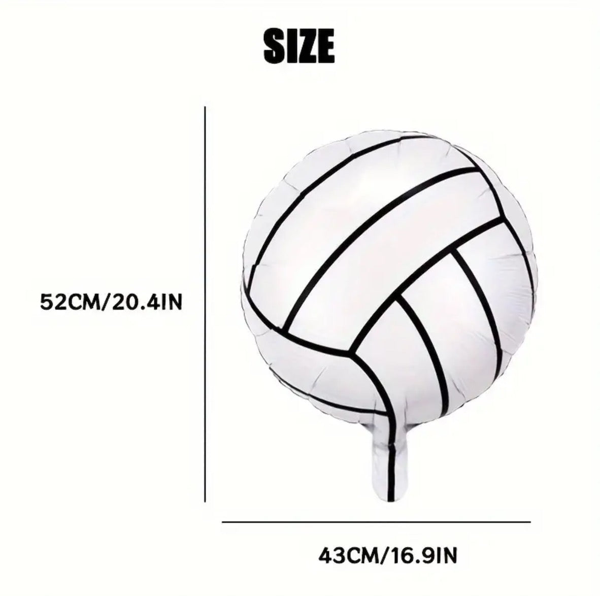 18" Volleyball Foil Balloon