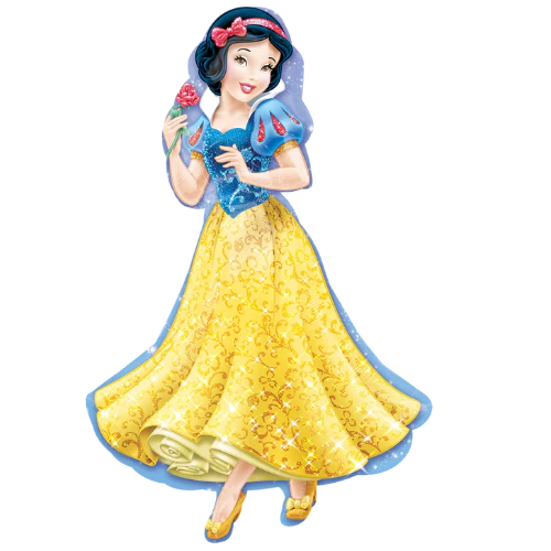 37" Foil Snow white Shape Balloon