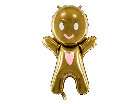 Cute Gingerbread Man Foil Balloon 24in. PartyDeco USA