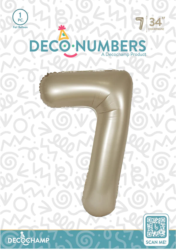 Champagne Gold  - Foil Numbers (0 to 9)