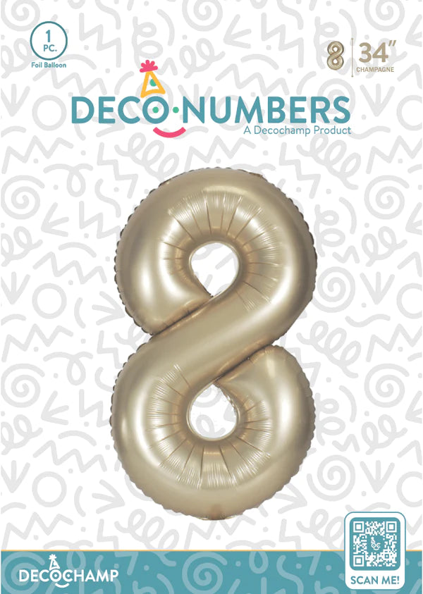 Champagne Gold  - Foil Numbers (0 to 9)