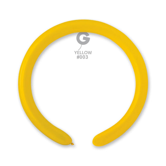 Solid Balloon Yellow #003 1 in.