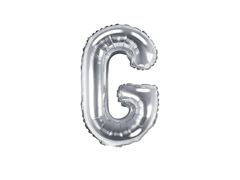 14" Silver Foil Letters (A to Z)