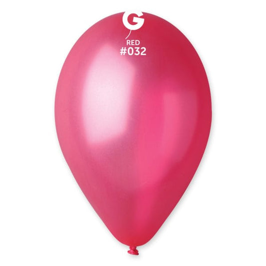 Metallic Balloon Watermelon Red #032 - 12 in.