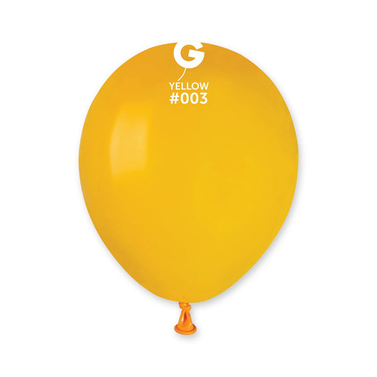 Solid Balloon Yellow #003 - 5 in.