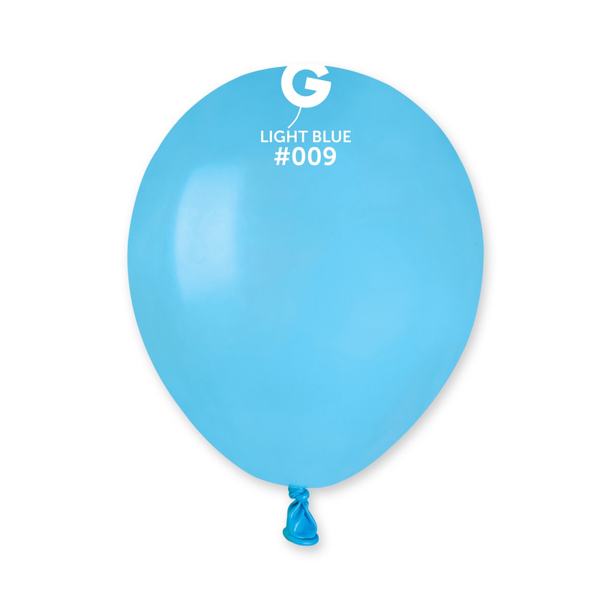 Solid Balloon Light Blue #009 - 5 in.