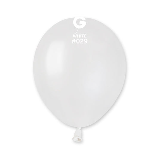 Metallic Balloon White #029 - 5 in.