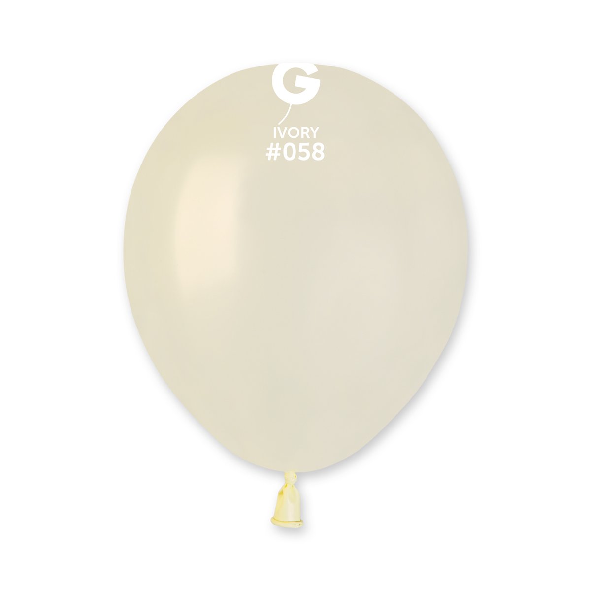 Metallic Balloon Ivory #058 - 5 in.