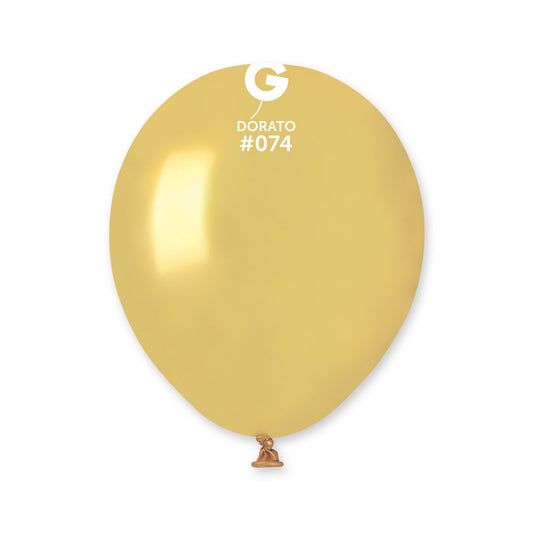 Metallic Balloon Dorato #074 - 5 in.