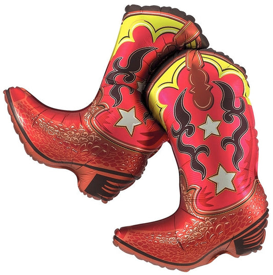 Cowboy Boots Foil Balloon 36 in.