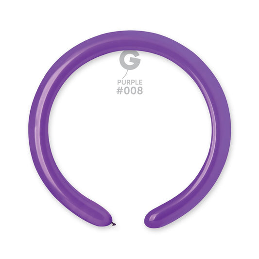 Solid Balloon Purple #008 2 in.