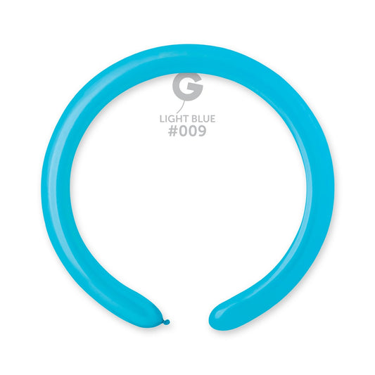 Solid Balloon Light Blue #009 2 in.
