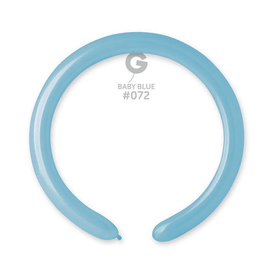 Solid Balloon Baby Blue #072 2 in.