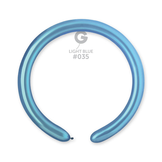 Metallic Balloon Light Blue #035 2 in.