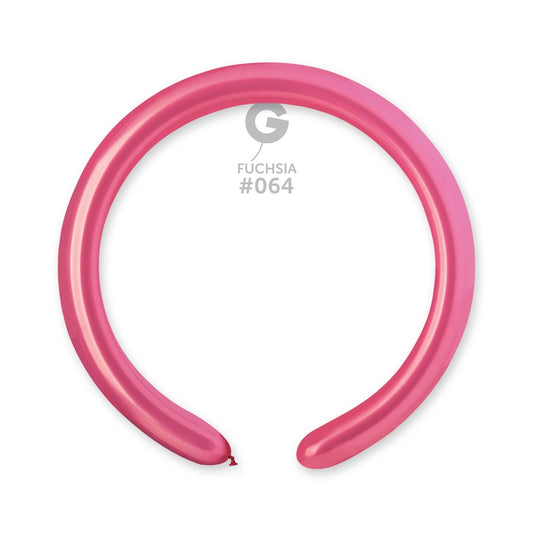 Metallic Balloon Fuchsia #064 2 in.