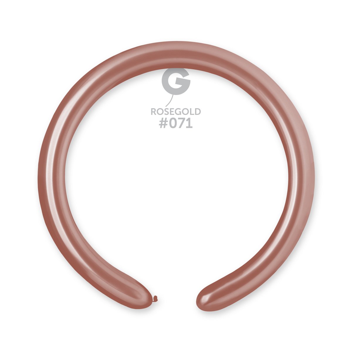 Metallic Balloon Rose Gold #071 2 in.