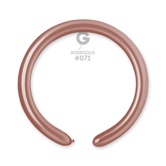 Metallic Balloon Rose Gold #071 2 in.