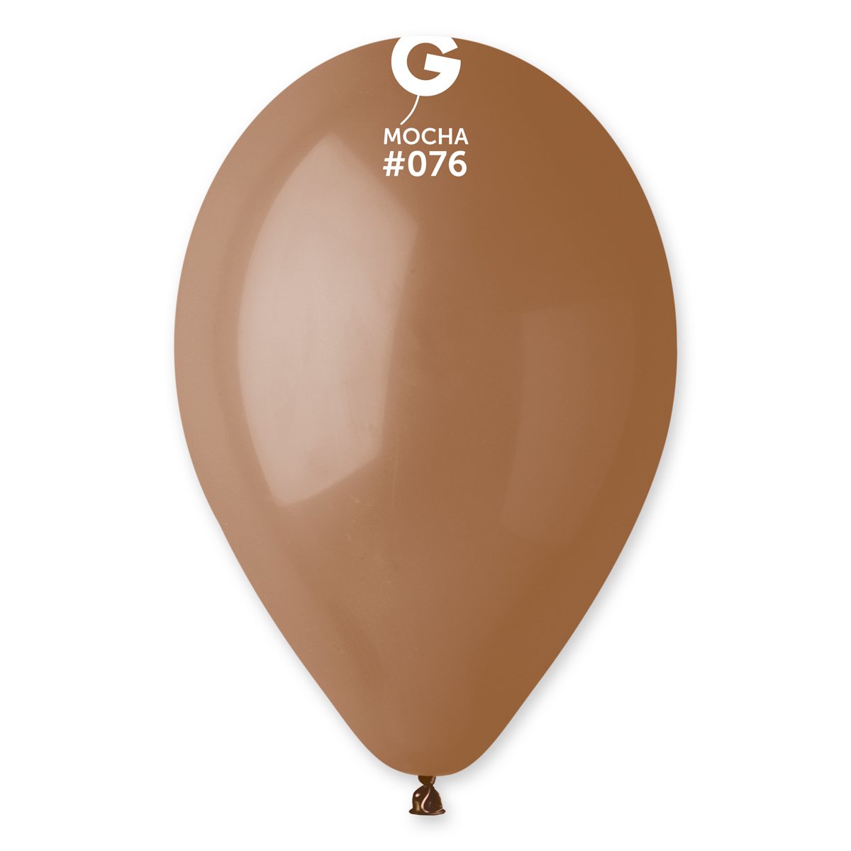 Solid Balloon Mocha #076 - 12 in.