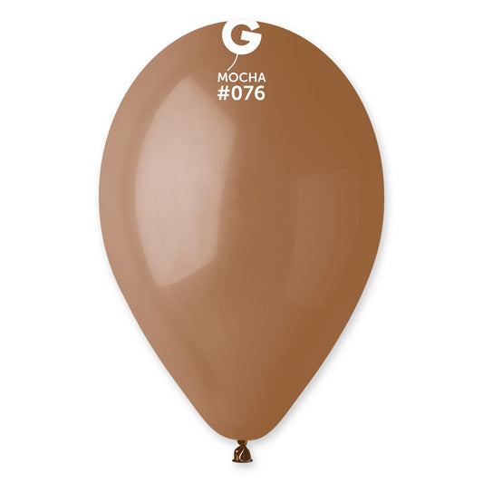 Solid Balloon Mocha #076 - 12 in.