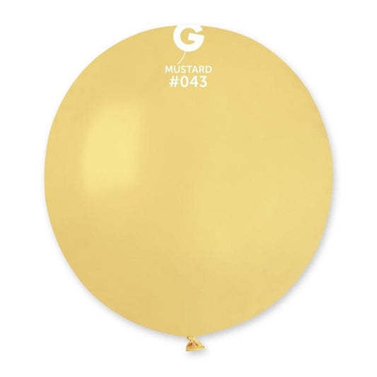 Solid Balloon Baby Yellow #043 19 in.